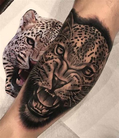 Jaguar Tattoo - Ebone Capone Best Leg Tattoos, Leg Tattoo Men, Wolf Tattoos, Forearm Tattoos ...