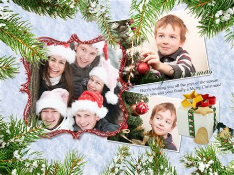 Christmas Collage / Card Add-on Templates - Download Free