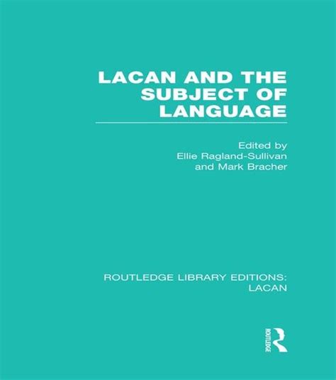 Lacan and the Subject of Language (Rle (ebook) | 9781317915911 | Boeken | bol.com