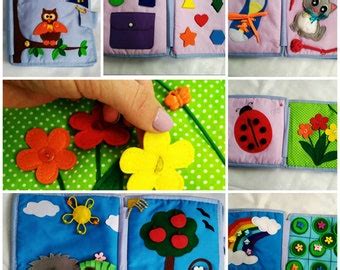 Fabric baby book | Etsy