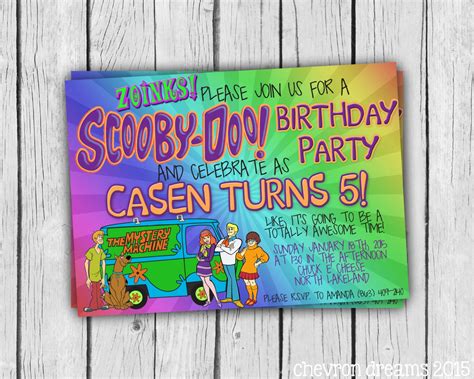 The top 25 Ideas About Scooby Doo Birthday Invitations - Home, Family ...