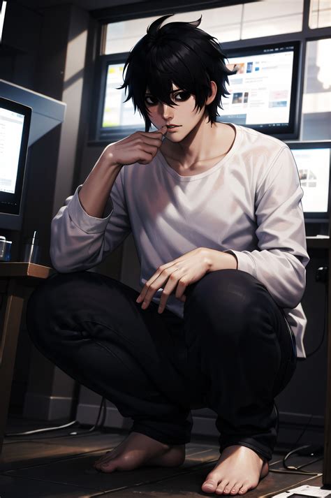 ArtStation - L Lawliet | Death Note