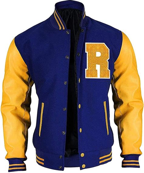 Riverdale Jacket Archie Andrews KJ APA Varsity Letterman R Bomber Wool Jacket : Amazon.co.uk ...