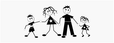 Stick Figure Family Vector Image - Stick Figure Family Png, Transparent Png , Transparent Png ...