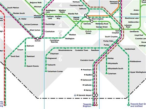 Gatwick Airport debuts on London Tube map | The Independent | The ...