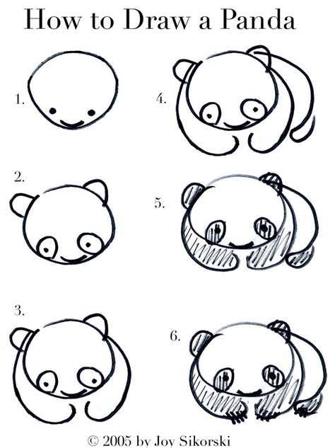 Cute Panda Drawing Step By Step at PaintingValley.com | Explore collection of Cute Panda Drawing ...