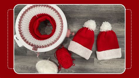 Knitting Machine Tutorial-Santa Hat - Crafty Gemini