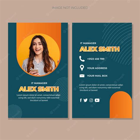 Premium Vector | Id card template