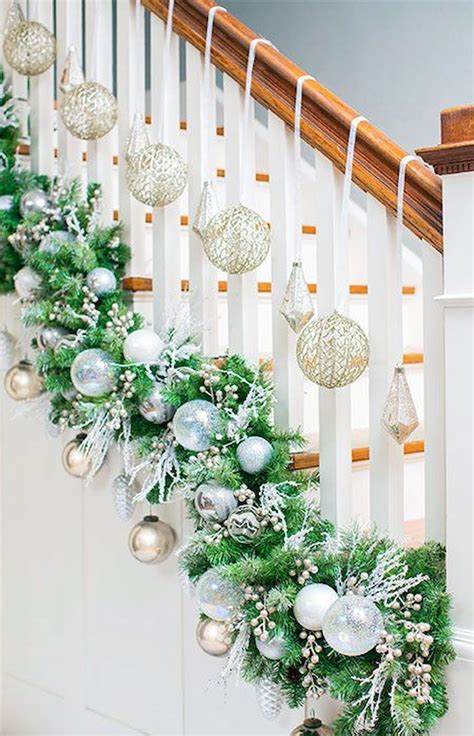 Brilliant Christmas Garland Decorating Ideas Home to Z | Christmas stairs decorations, Christmas ...