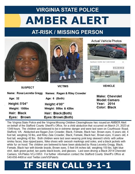 Amber Alert issued in Stafford - Fredericksburg Free Press