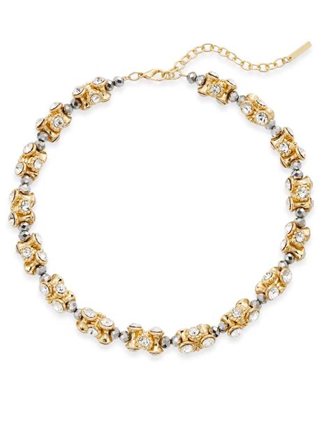 Lyst - Saks Fifth Avenue Beaded Sparkle Section Necklace in Metallic