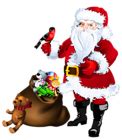 Transparent Santa Claus with Toys Clipart | Gallery Yopriceville - High ...