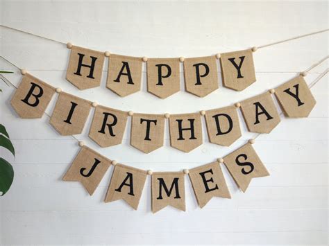 Happy Birthday Banner Sign