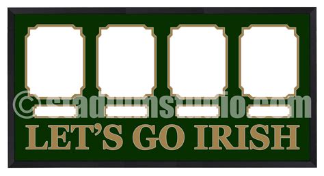 Notre Dame Fighting Irish Customized Four Photo Team Frame - The ...