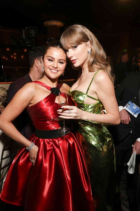 Selena Gomez and Taylor Swift's Viral Gossip Session at the 2024 Golden Globes Was Not What You ...