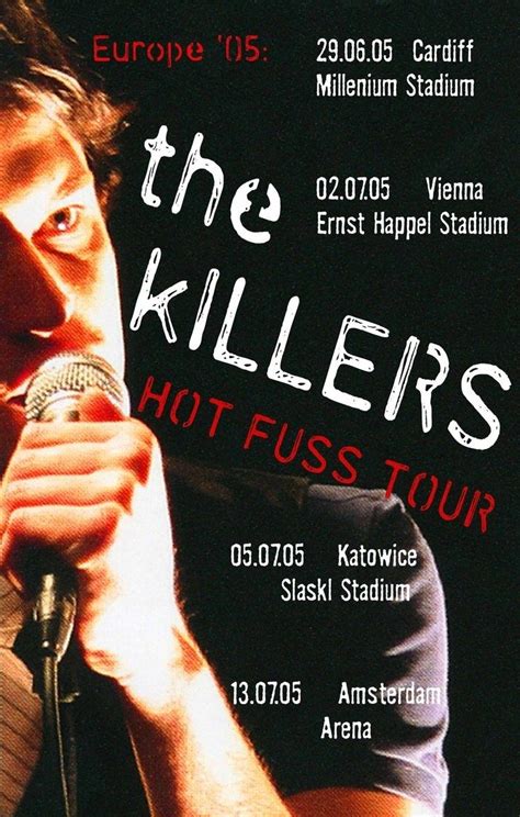 The Killers - Hot Fuss tour poster Tour Posters, Music Posters, Brandon ...