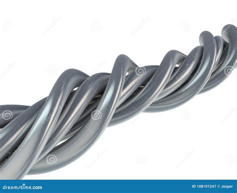 Aluminium Abstract Wire on White Stock Illustration - Illustration of isolated, chill: 108101247