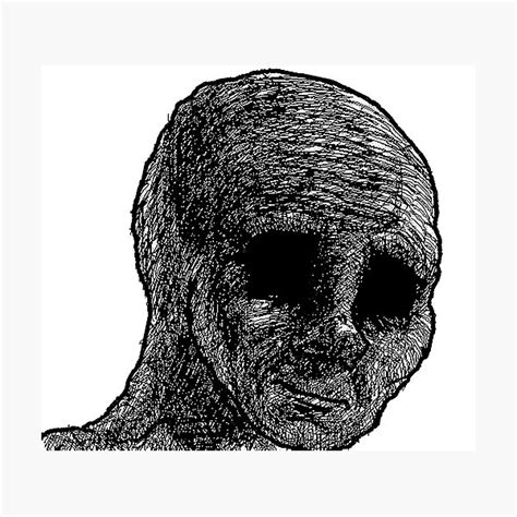 "Withered Wojak Meme" Photographic Print for Sale by IconicalHawk ...