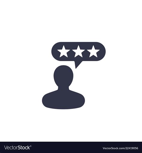 Customer reviews feedback icon Royalty Free Vector Image