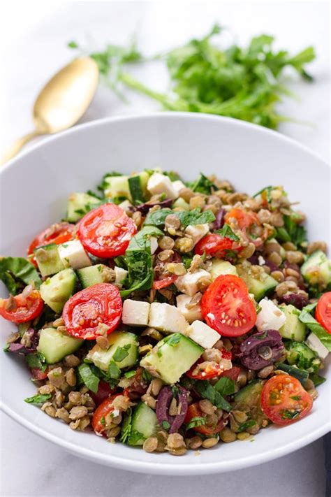 Mediterranean Lentil Salad | Healthy and Delicious