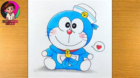 How to Draw Little Baby Doraemon step by step - Easy Drawing for ...