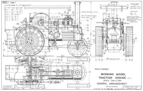 Henry Greenly Archive Drawings Traction & Stationary Engines ...