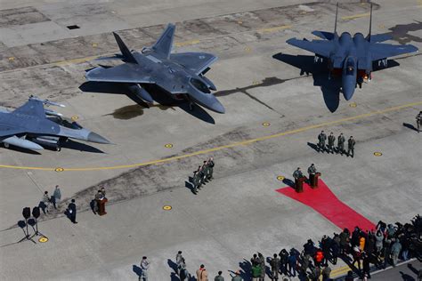 F-22 Raptors conduct show of force over South Korea > Air Force ...