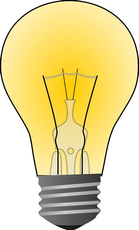 Clipart - Incandescent light bulb