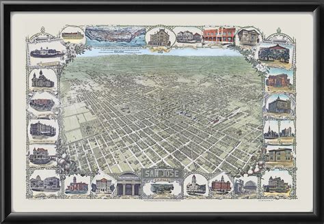 San Jose CA 1901 | Vintage City Maps