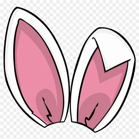 #bunny #rabbit #ears #features #face #head #pink #white - Easter Bunny Ears Blue - Free ...