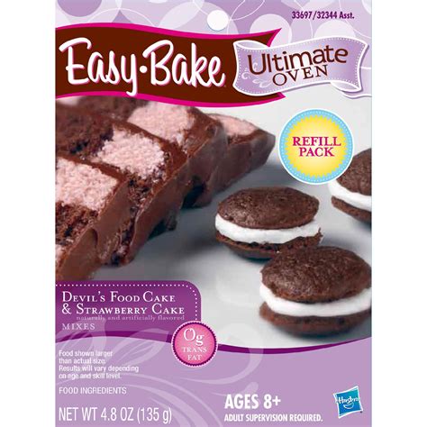 Easy-Bake Ultimate Oven – Devil's Food Cake & Strawberry Cake Mix