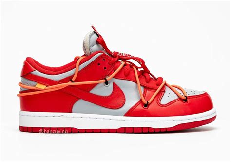 Off-White Nike Dunk Low University Red Release Info | SneakerNews.com