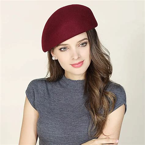 Winter Wool Beret Hat Women Felt Beret British Style Fashion Girls ...