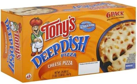 Tonys Deep Dish, Cheese Pizza - 6 ea, Nutrition Information | Innit