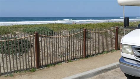 Beach from Camper Van stock photo. Image of beach, view - 13223384