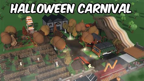 BUILDING A HALLOWEEN CARNIVAL in BLOXBURG - YouTube