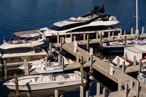 Photo of Yachts Staged at the 2021 Fort Lauderdale Boat Show Editorial ...