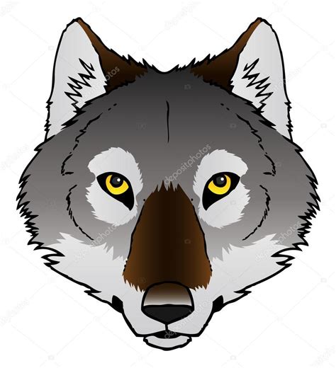 Wolf Face Clipart | Free download on ClipArtMag