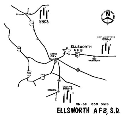 Ellsworth Air Force Base Map