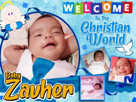 christening tarpaulin design for baby boy