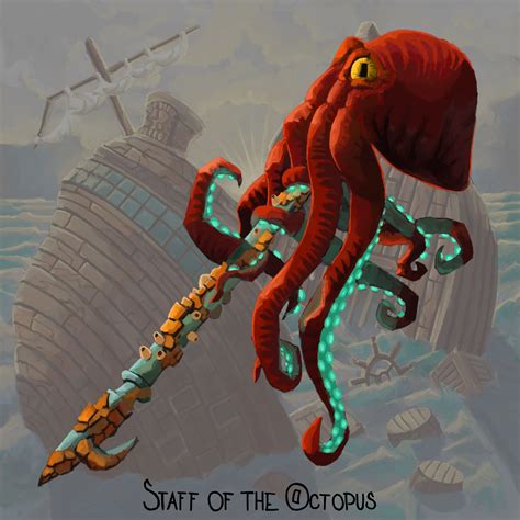 [OC][Art] Staff of the Octopus : r/DnD