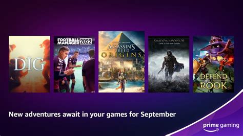 Amazon Prime Gaming delivers free games and content in September