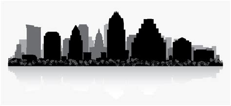 Austin Tx Skyline Silhouette, HD Png Download , Transparent Png Image - PNGitem