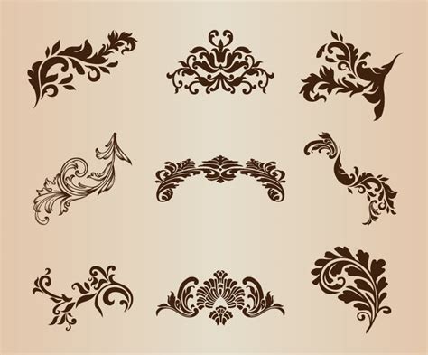 Decorative Design Element Vector Set | Free Vector Graphics | All Free Web Resources for ...