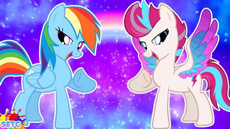 My Little Pony Transform into Zipp Storm 🦄 Rainbow Dash vs Alicorn Zipp 🦄 MLP Glow Up - YouTube