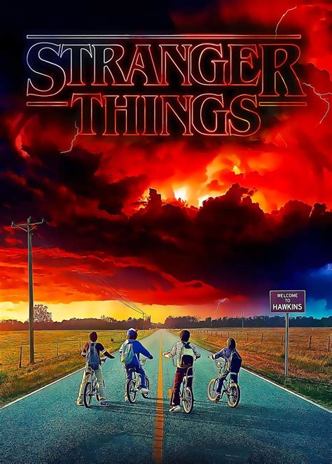 'Stranger Things' Poster by Linka Ampera | Displate | Stranger things poster, Stranger things ...