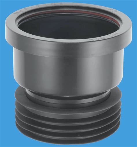 Plastic Soil Pipe 110mm to Cast Iron or Clay Black Connector - Plumbers Mate Ltd