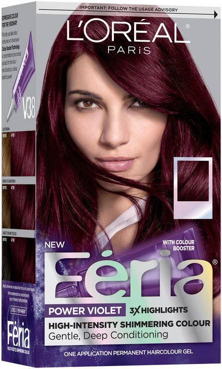 Before you buy L'Oréal® Paris Feria® Power Violet V38 Intense Deep Violet Hair Color 1 Kit Box ...