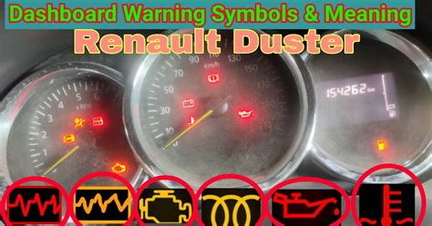 Renault Duster Dashboard Warning Symbols And Meaning