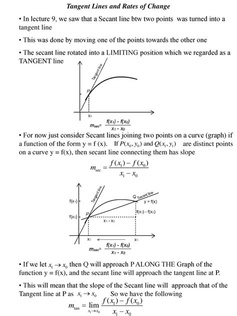 Tangent Lines and Rates of Change - ppt download